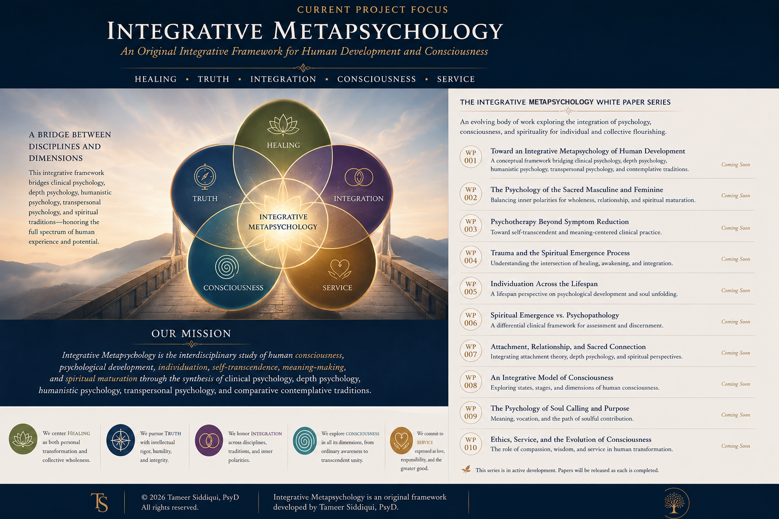 Integrative Metapsychology — blueprint of the five dimensions